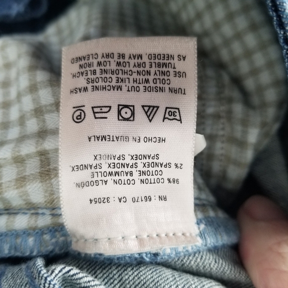 Anthropologie Pilcro Stet Slim Bootcut Jeans Dark Wash Size 26 - Picture 10 of 14